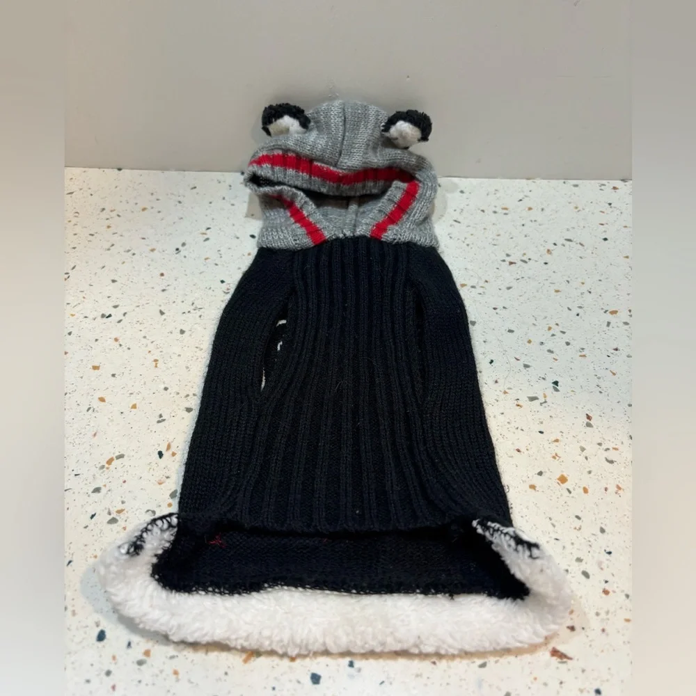 Cozy Knit Dog Sweater with Hood Sz‎ Small